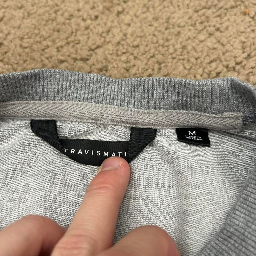 Grey TravisMathew soft long sleeve sweatshirt - Picture 2 of 4